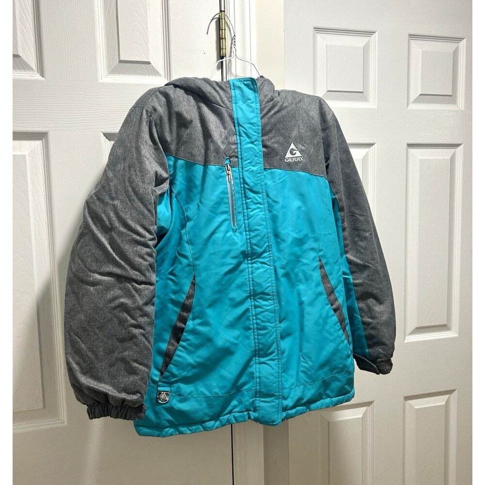 Gerry Kids Hooded Full Zip Colorblock Lined Jacket w/ Zipped Pockets 14/16